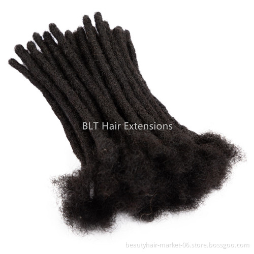 Low price China factory handmade 100% human hair dreadlock extensions dreadlocks hair dreadlock products